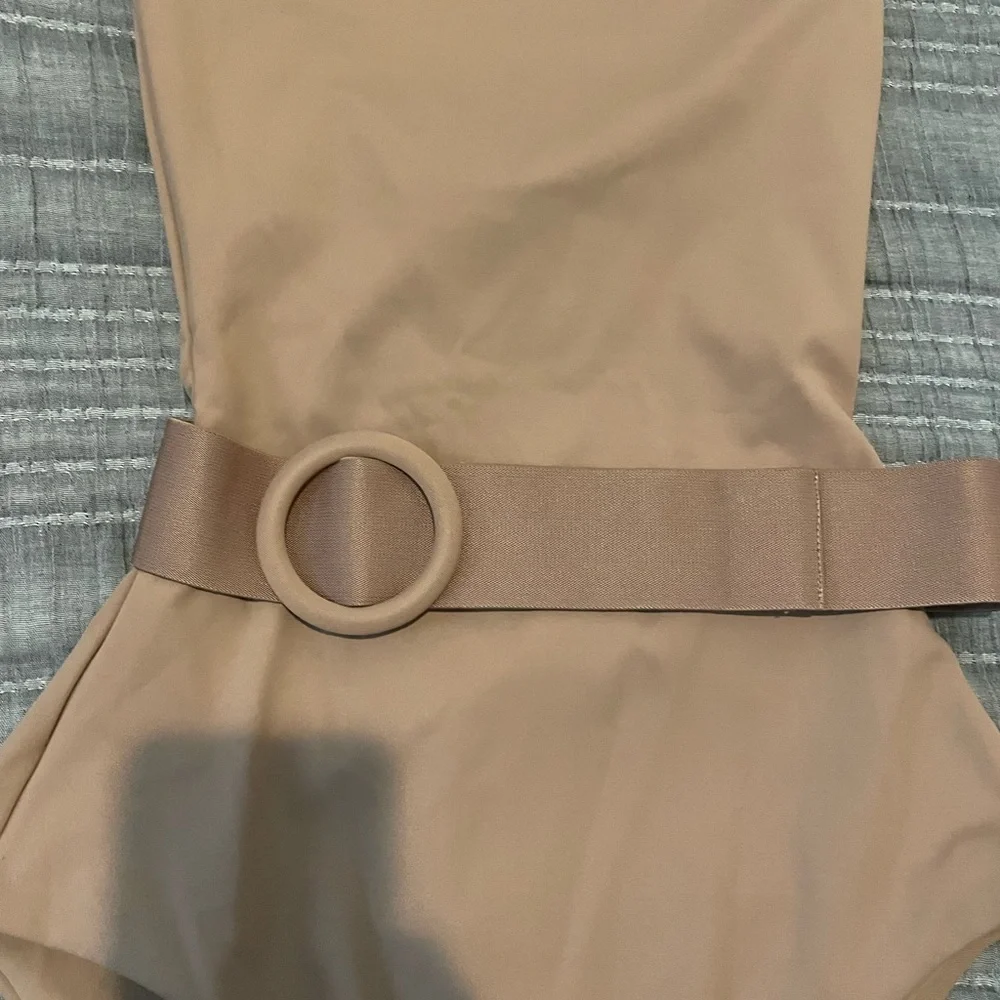 Skims sculpting one piece belted.